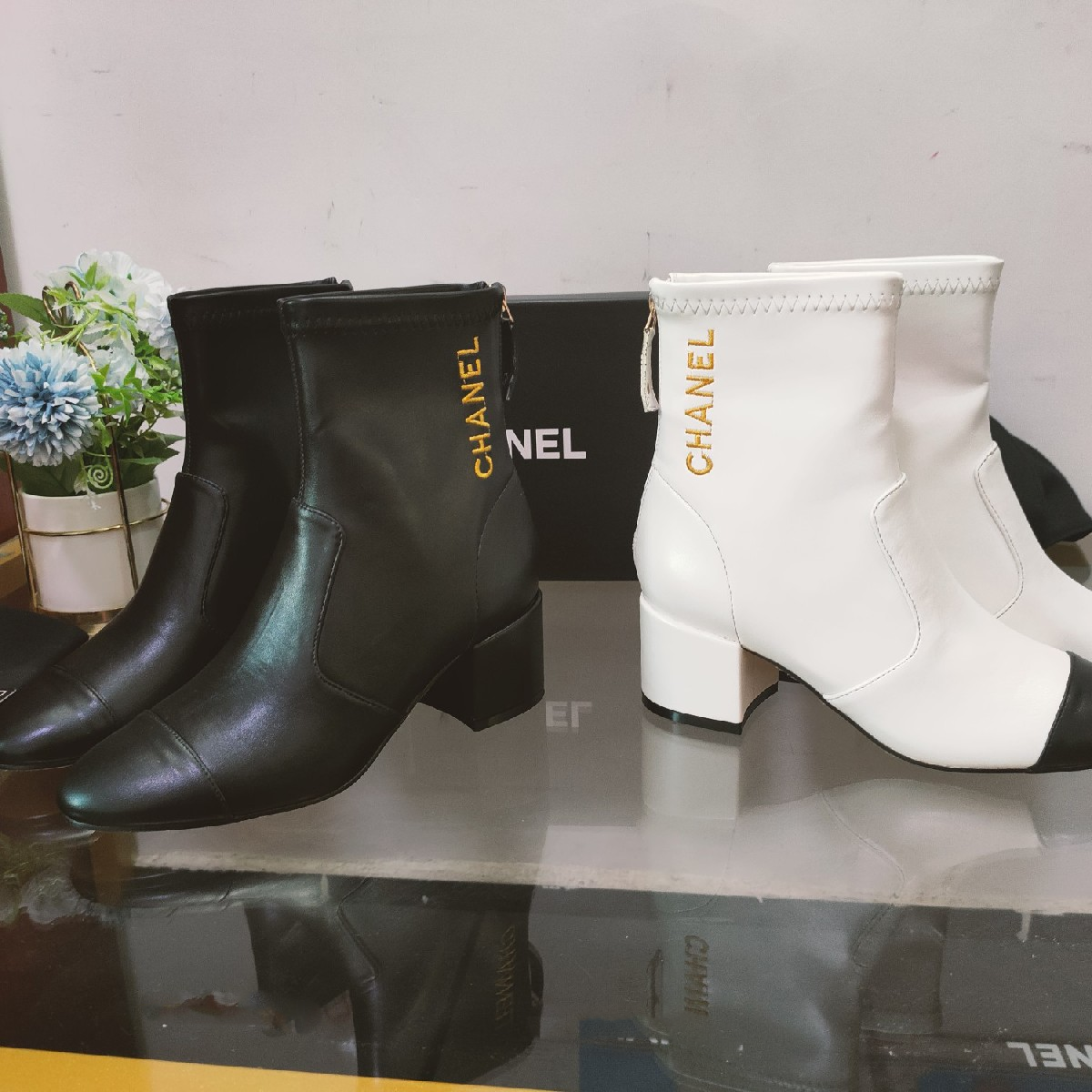 Autumn Winter Versatile Chunky Heel Ankle Boots