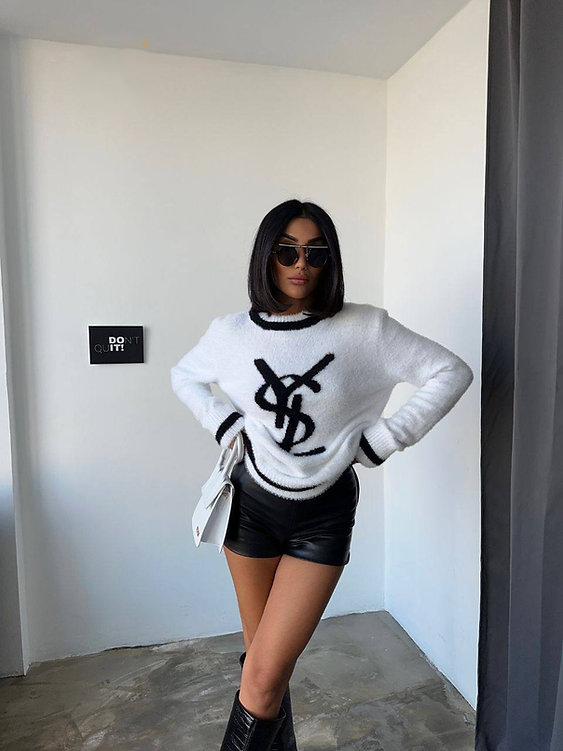YSL fashion print sweater 0725042106