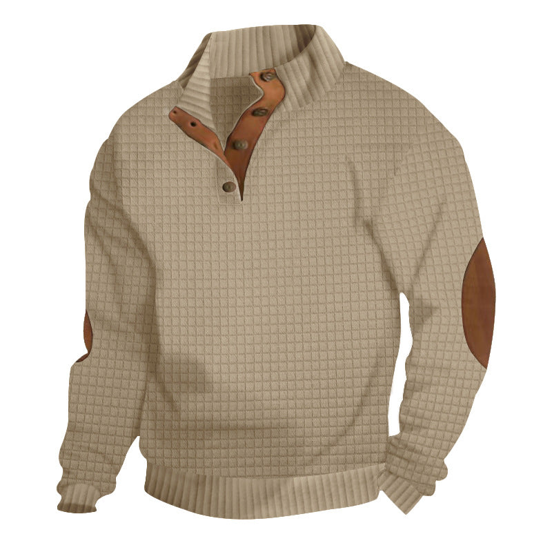 Casual stand-up collar long-sleeved knitted sportswear