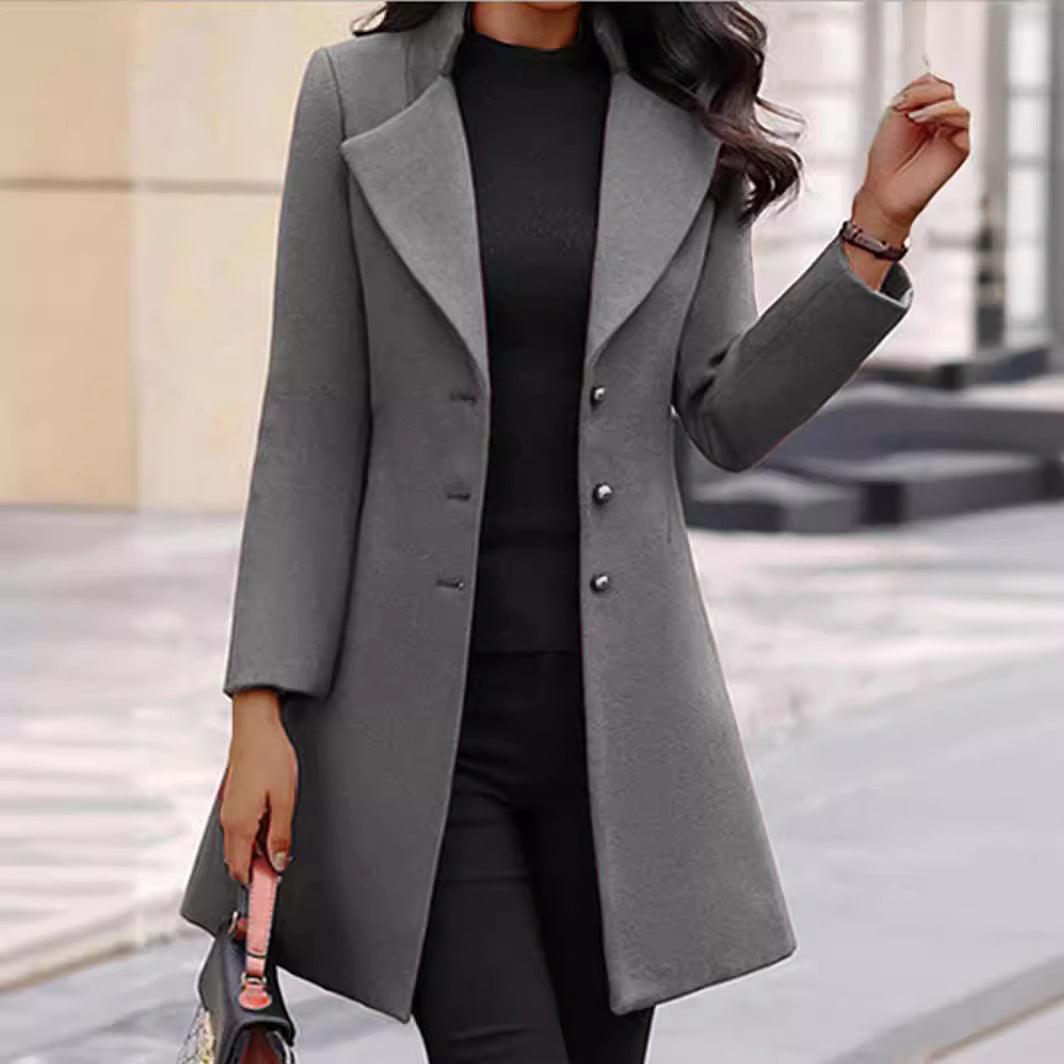 New Winter Women'S Jacket Korean Slim Mid-Length