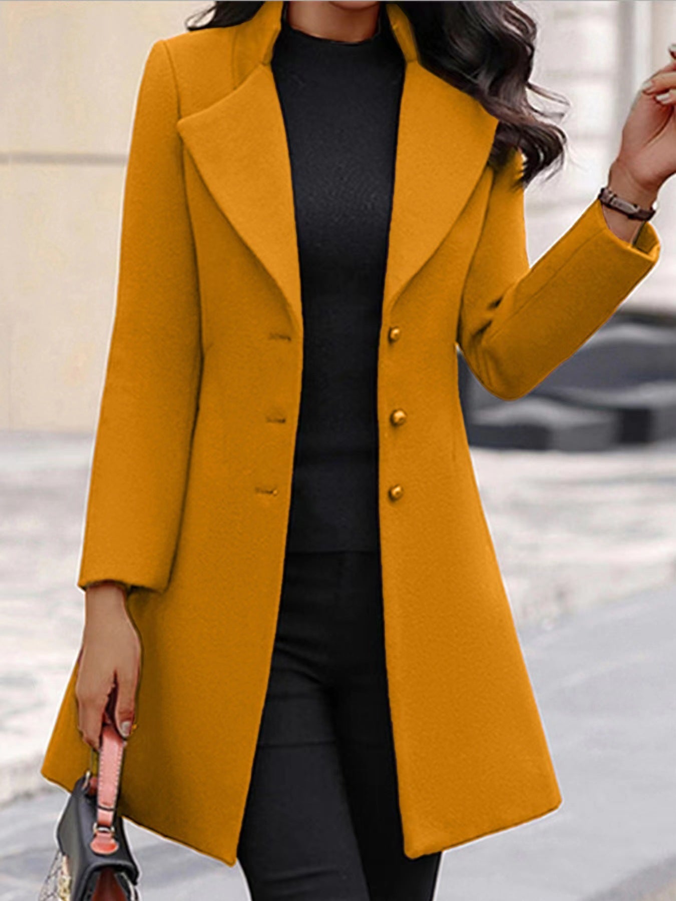 New Winter Women'S Jacket Korean Slim Mid-Length