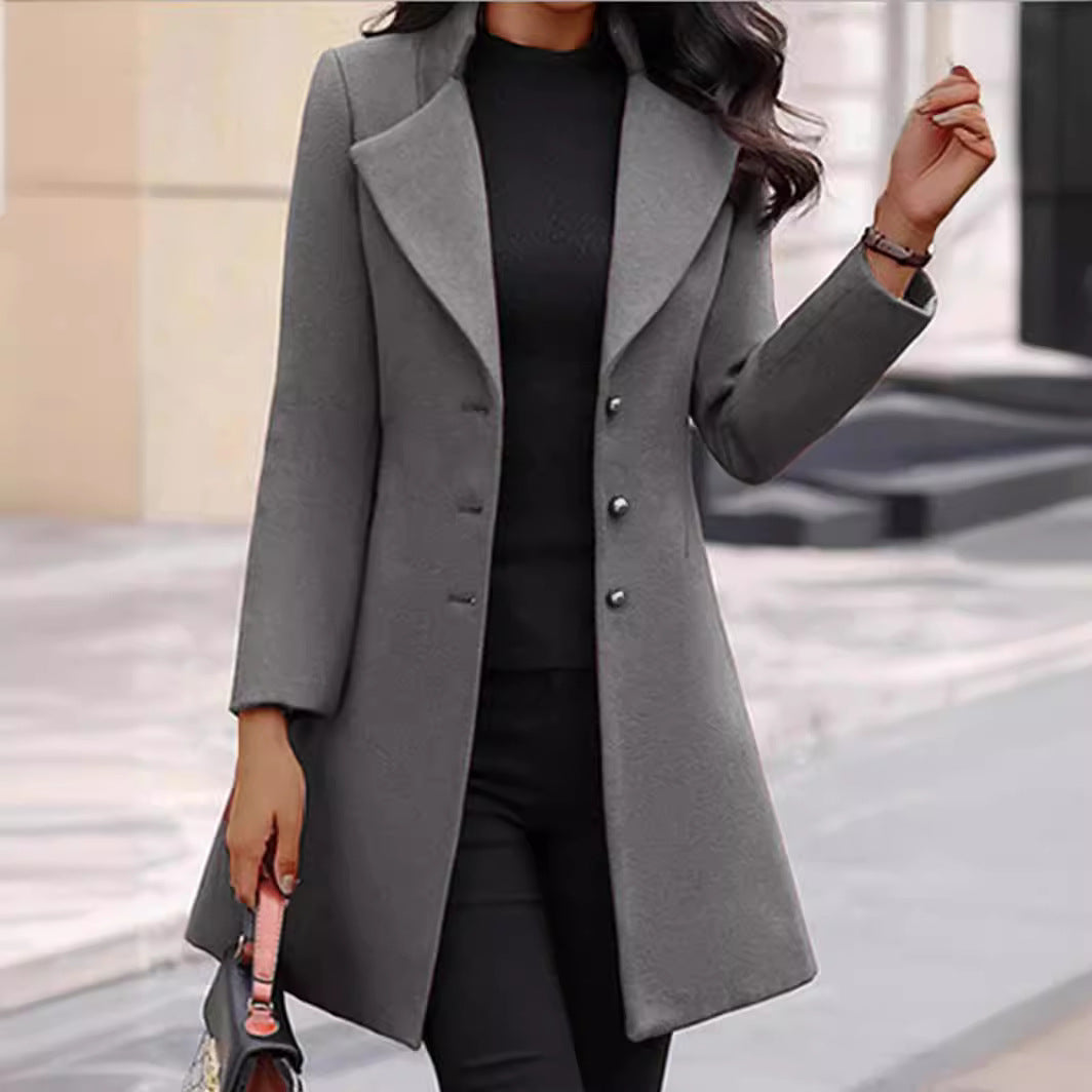 New Winter Women'S Jacket Korean Slim Mid-Length