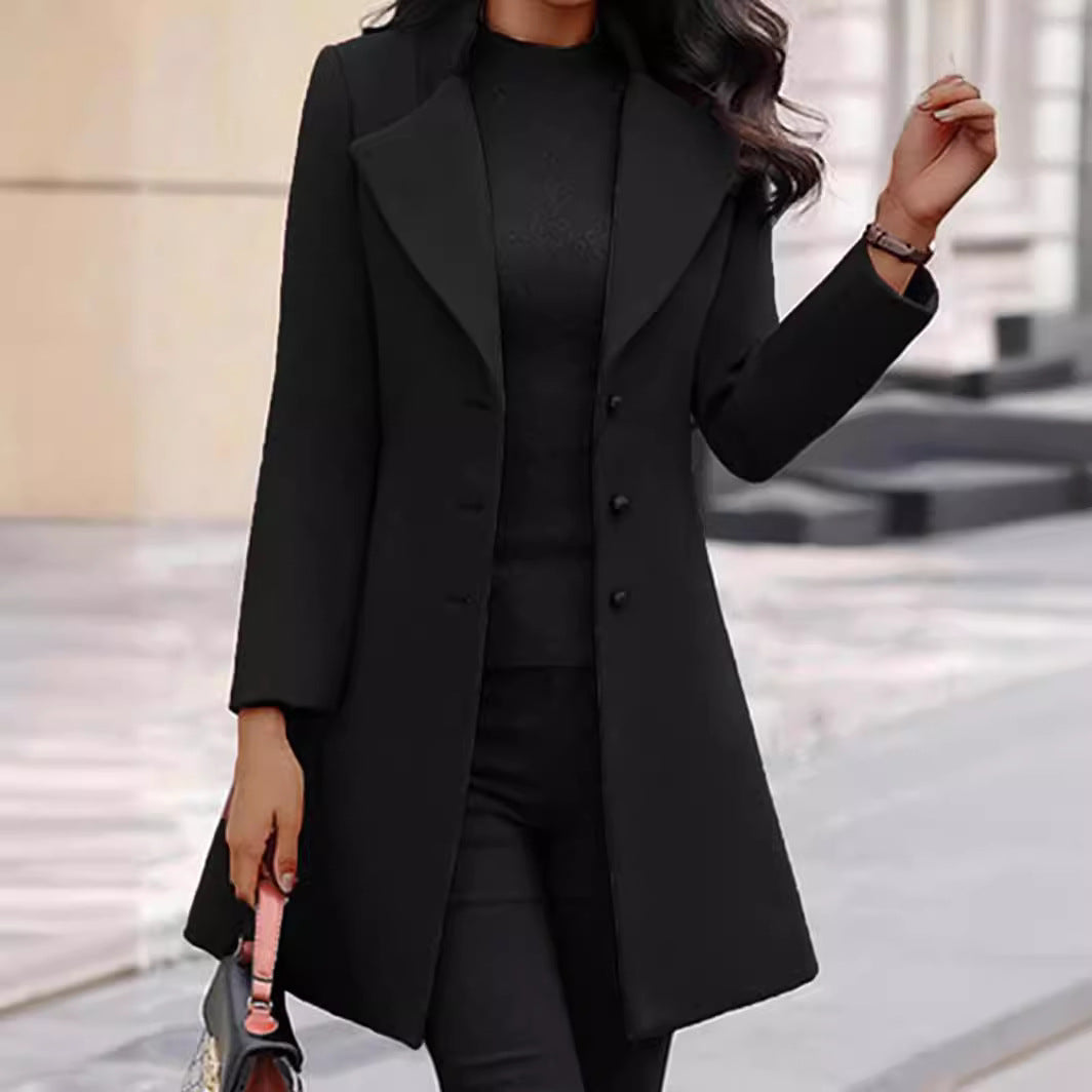 New Winter Women'S Jacket Korean Slim Mid-Length
