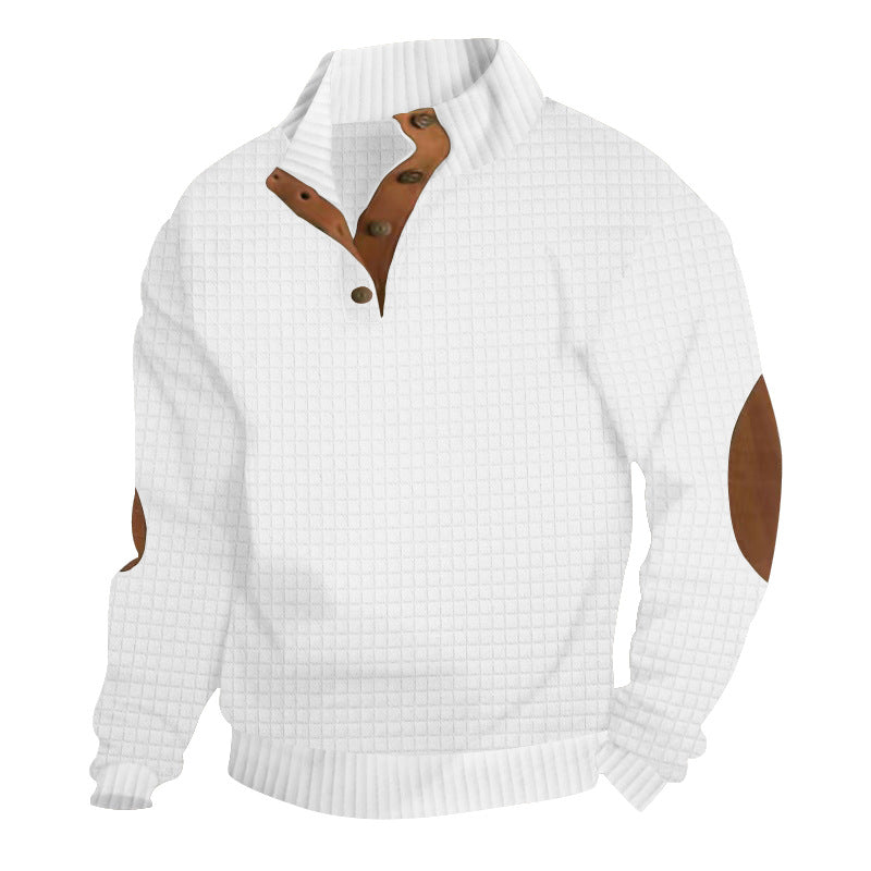 Casual stand-up collar long-sleeved knitted sportswear