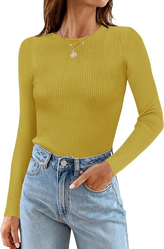 New Striped Long Sleeve Regular Top T-Shirt Women