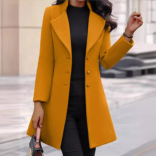 New Winter Women'S Jacket Korean Slim Mid-Length