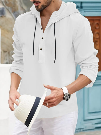 Men's semi-cardigan jacket